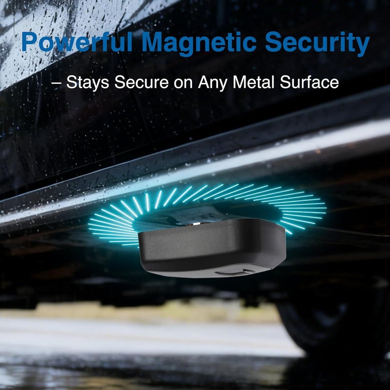 FEUNLEM Magnetic Key Box for Under Car, Waterproof Combination Lock Box with Strong Magnets, Resettable 4-Digit Code Holder for Car Truck SUV Outdoor Hide a Key - Image 2
